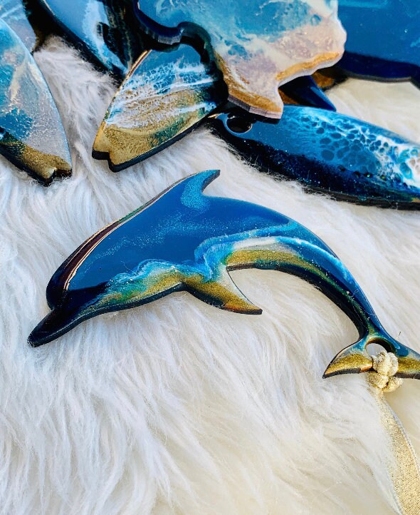 Varied Sea Life Resin Ornaments