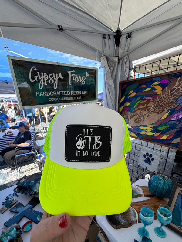 OTB Coastal Trucker Hat | High Crown Foam or Mesh Back | Laser Engraved Leatherette Patch
.