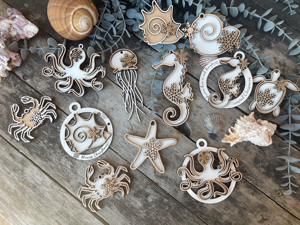 Wooden Sea Life Ornament