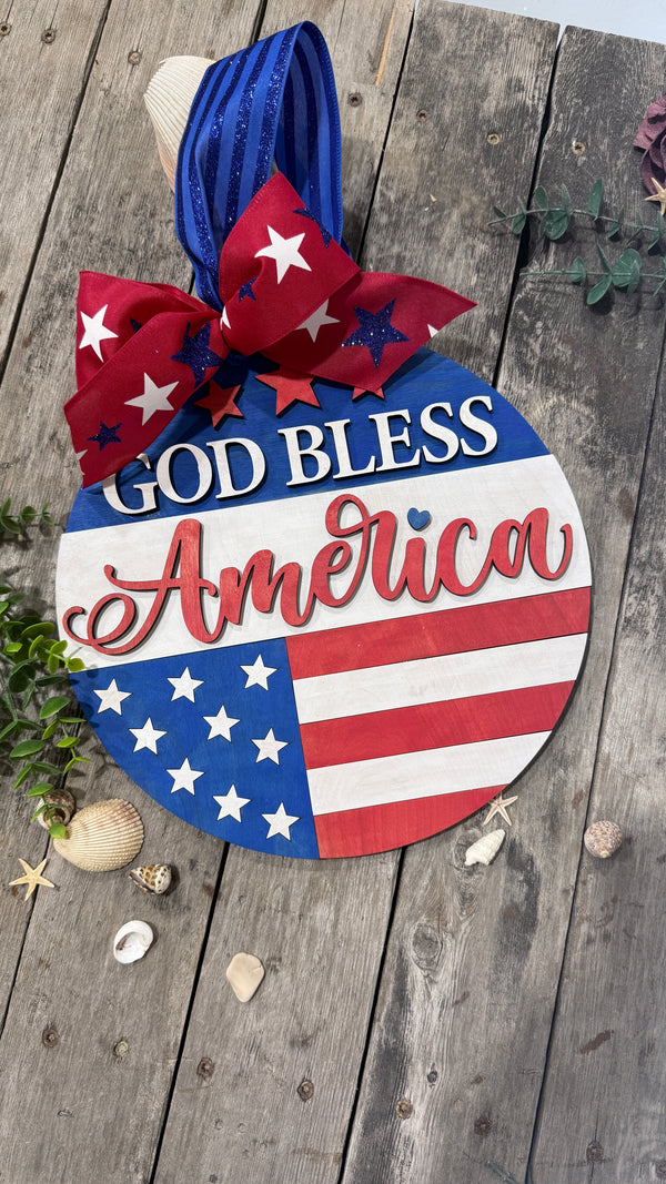 Crafty Hour for a Cause | Patriotic Door Hanger Workshop