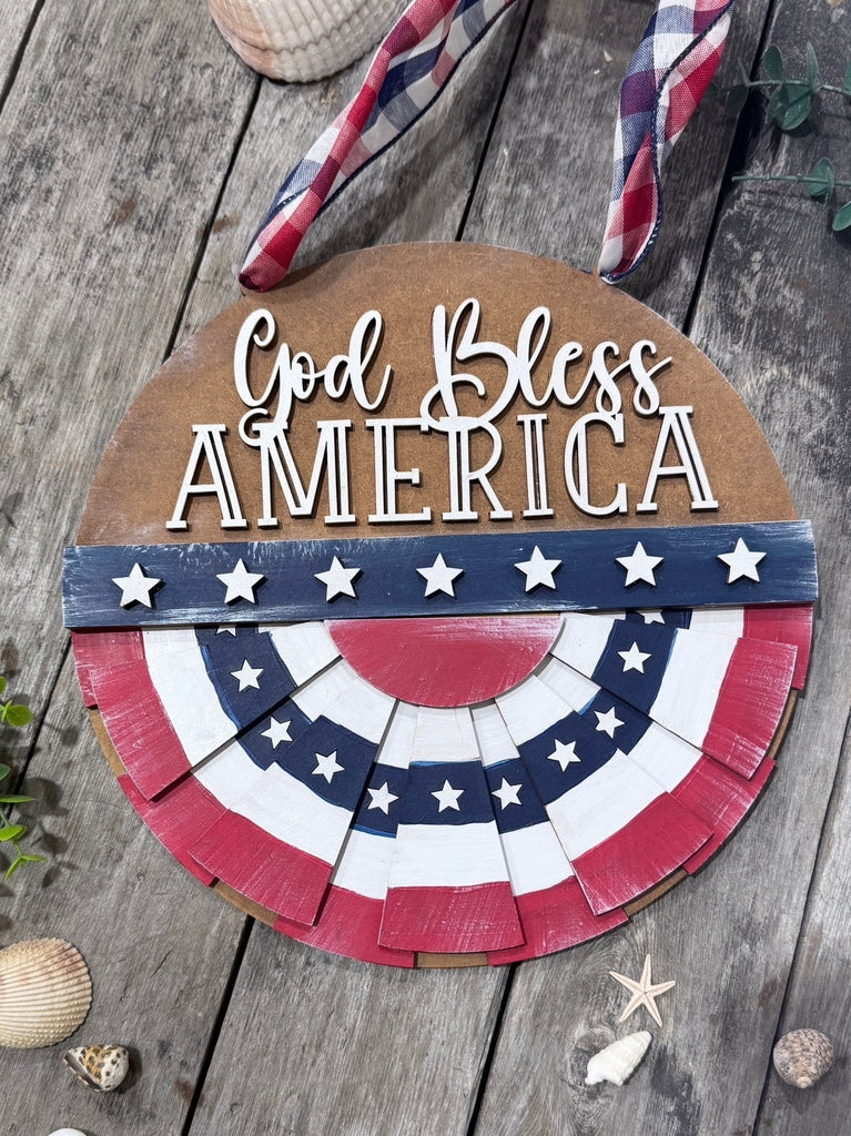 Crafty Hour for a Cause | Patriotic Door Hanger Workshop