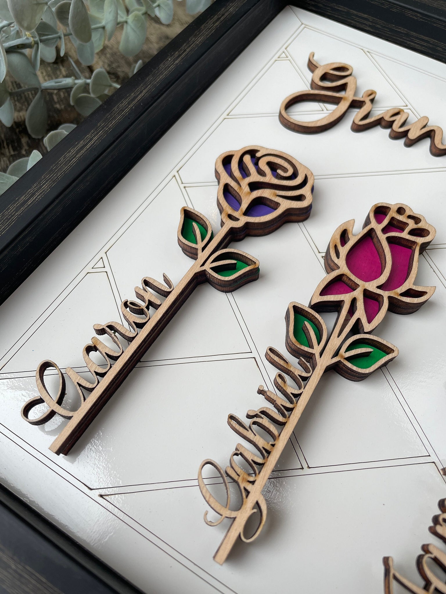 Personalized 3D Layered Mother's and Grandma’s Garden Sign – Gypsy Finns