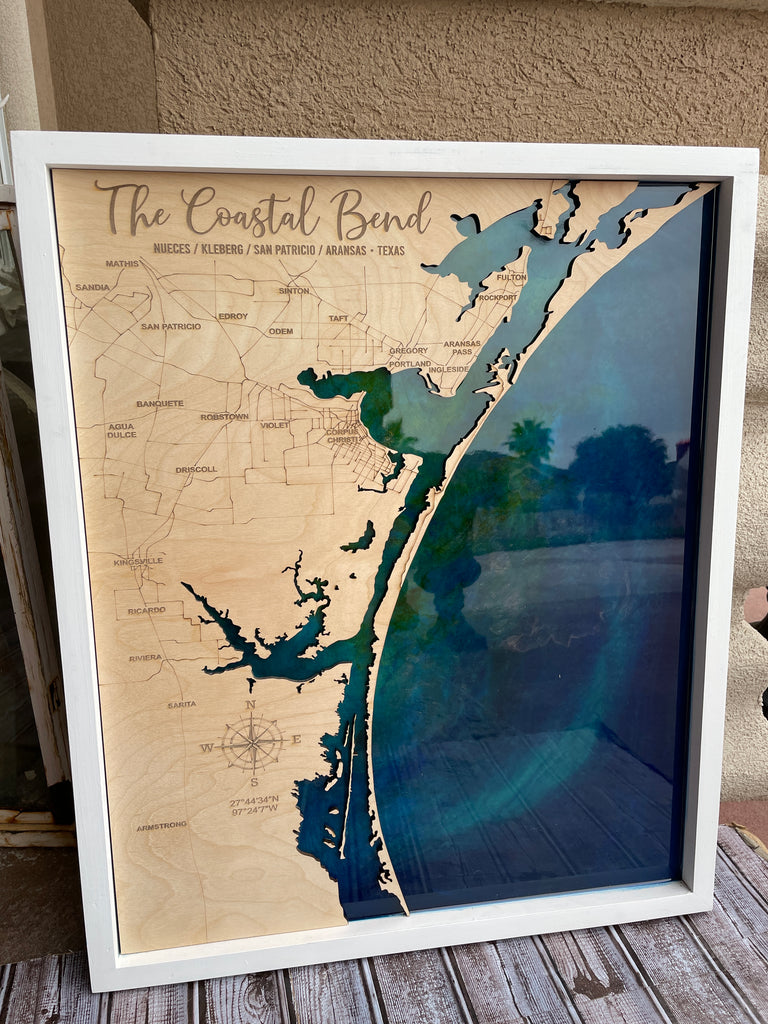 DIY Map Covered Letters - Coastal Kelder
